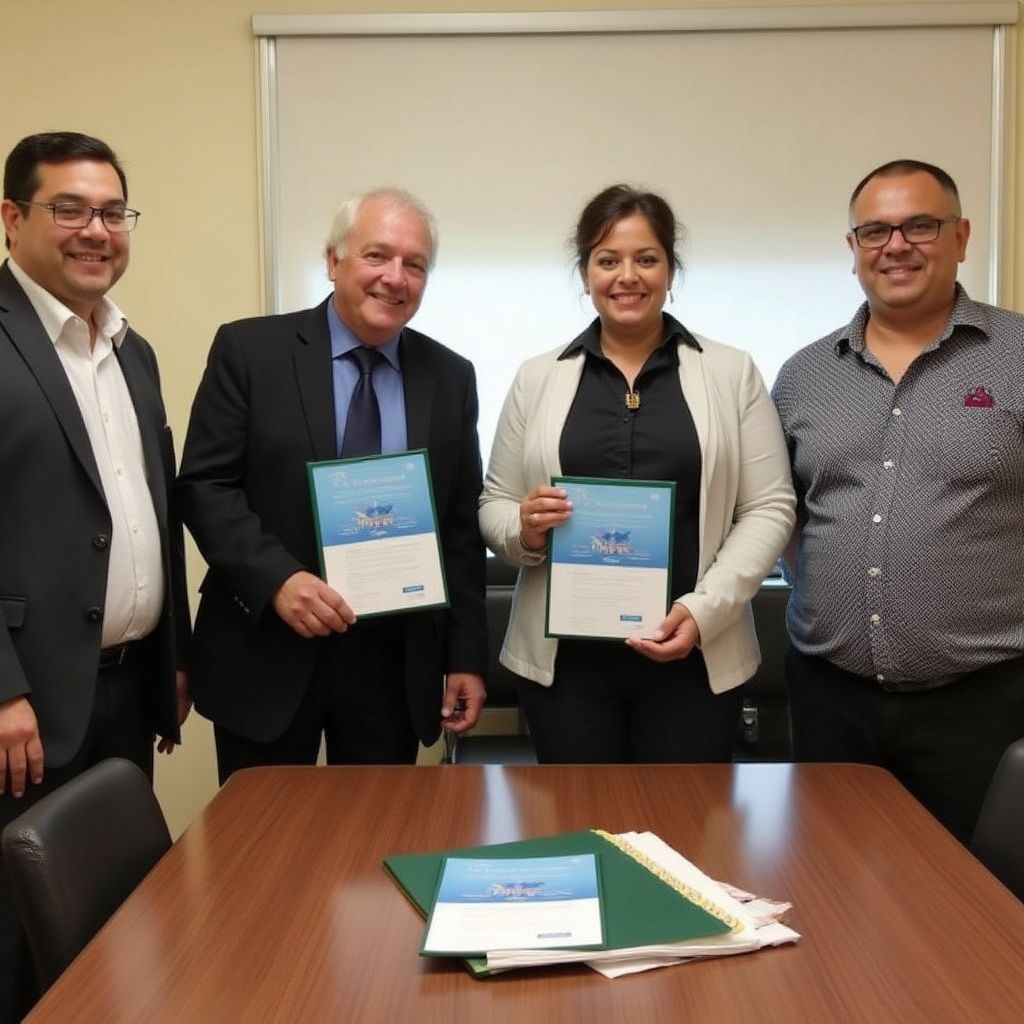Firma de convenio con empresas del sector